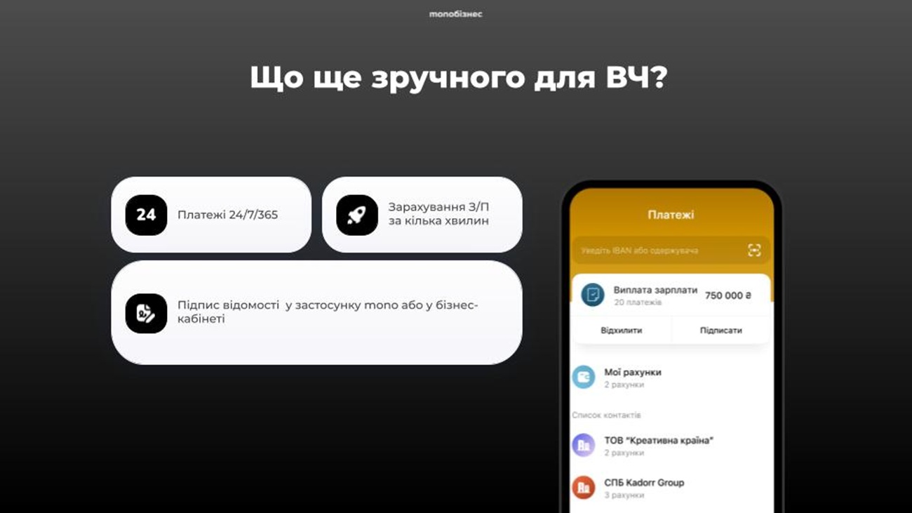 monobank повертає 1% кешбеку військовим частинам: умови зарплатного проєкту